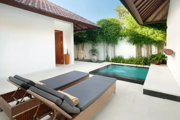 Private poolside area at Uma Sapna Seminyak