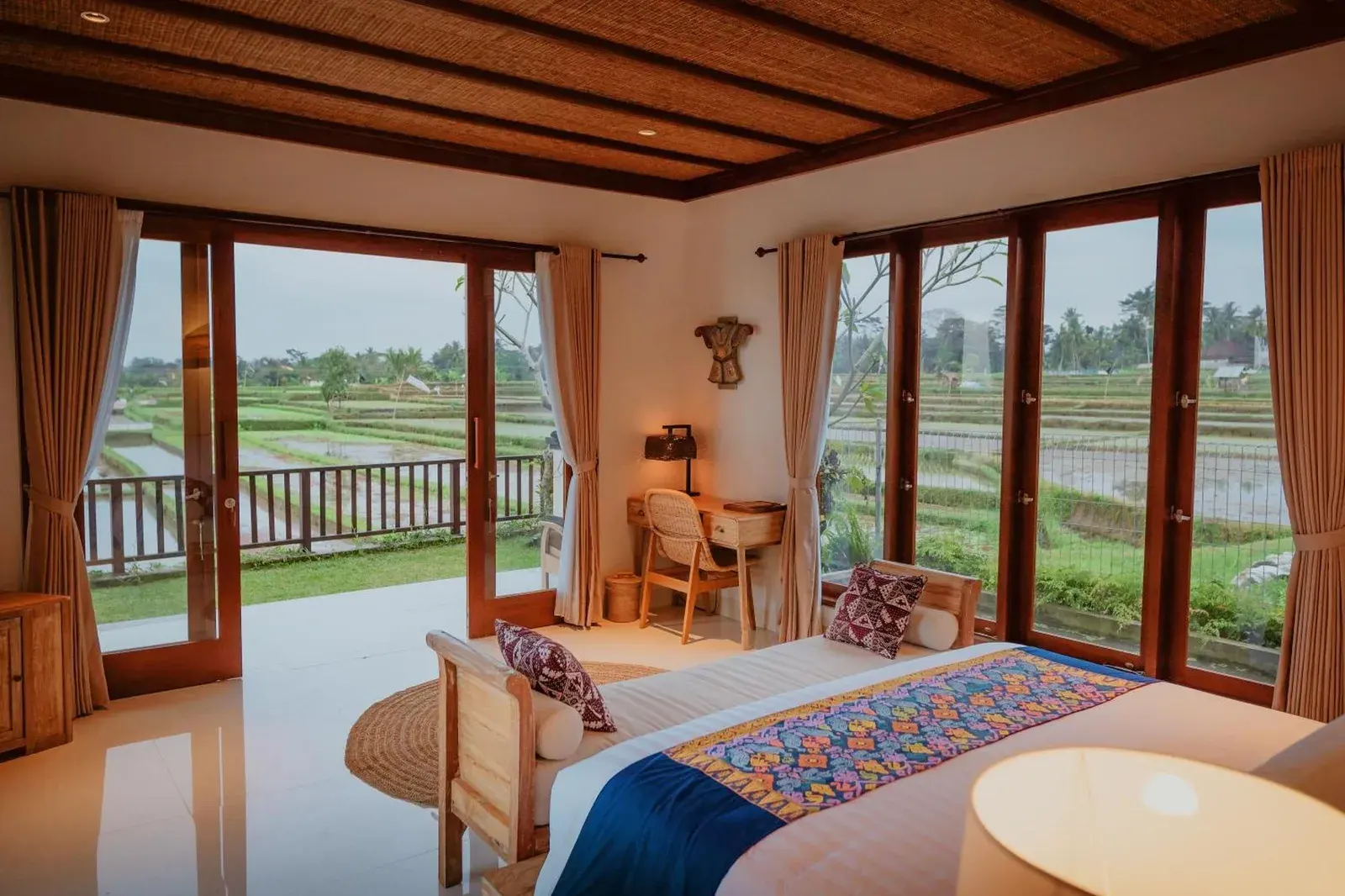 Scenic view from bedroom at Umah Sunset in Ubud