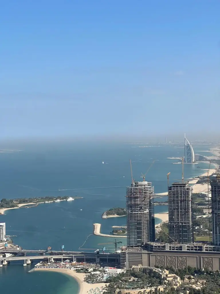 Coastal view from Veer Apartments in Dubai
