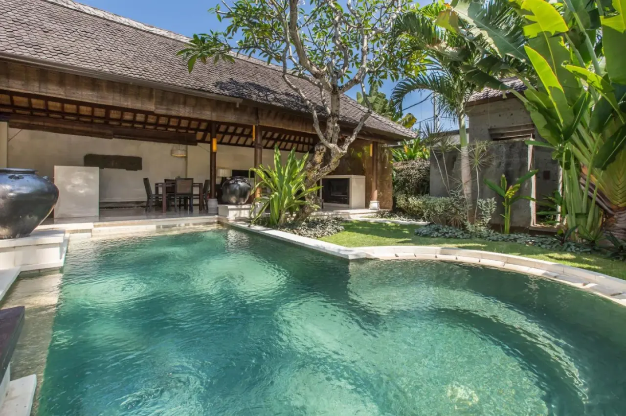 Poolside area at Villa Air Bali Boutique Resort and Spa