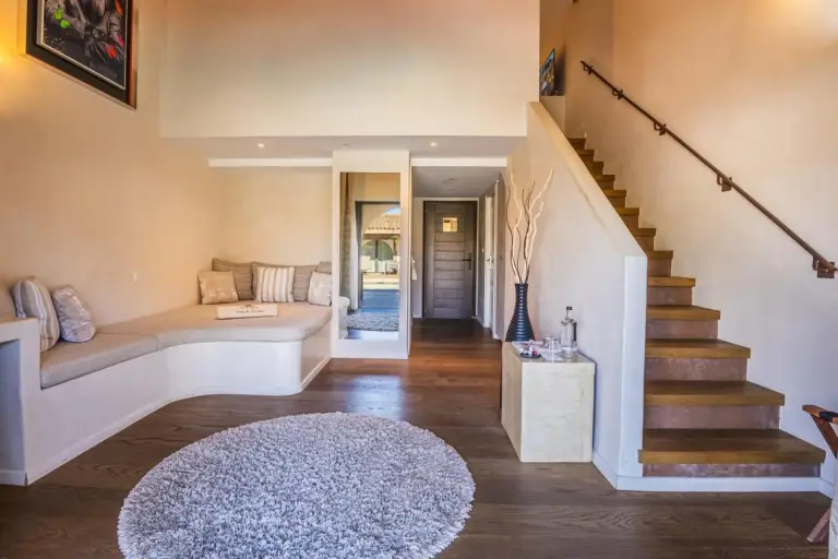 Villa Cosy interior entrance showcasing stylish decor in Saint-Tropez