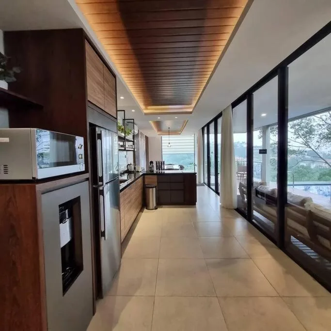 Elegant kitchen design in Villa Daun