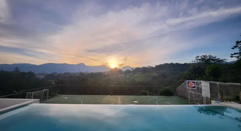 Sunset view from Villa Fortuna - Kinta mani