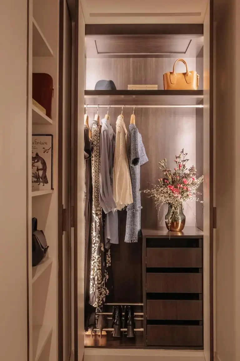 Closet with storage at Villa Maïa