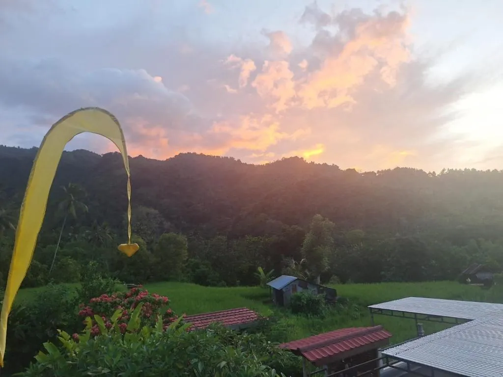 Sunset view from Villa Markisa Pakisan overlooking the landscape.
