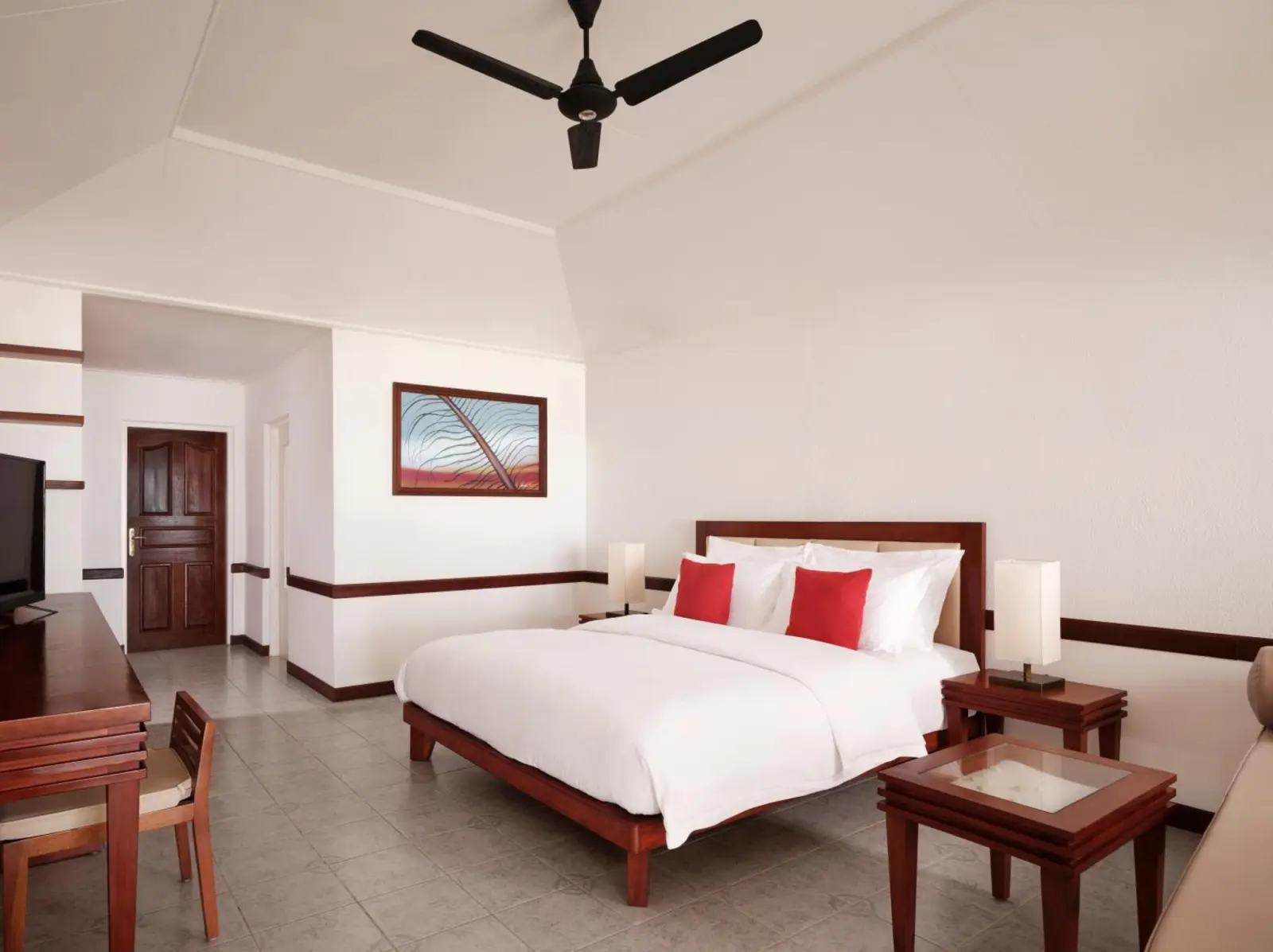 Elegant bedroom at Villa Nautica Paradise Island Resort in Villingili
