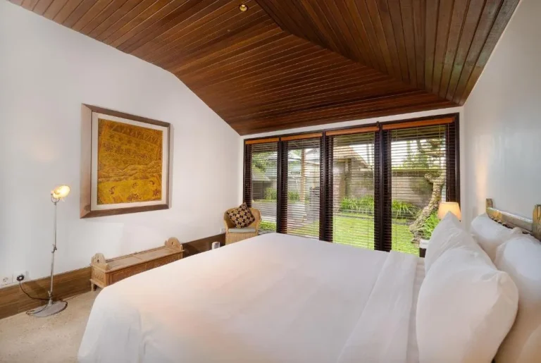 Cozy guest bedroom at Villa Puri Tupai in Ubud