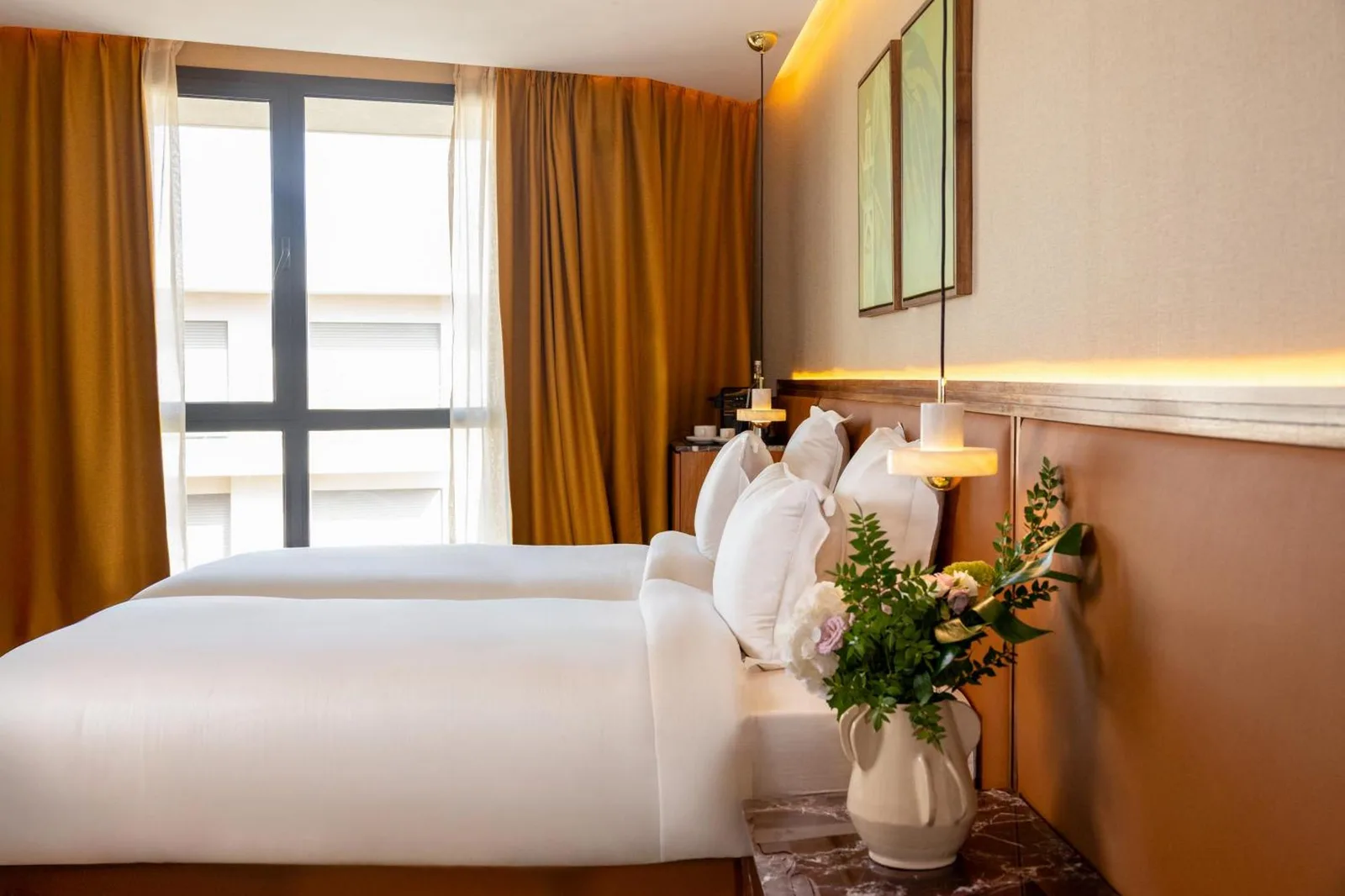 Twin room at Villa Sahrai, Casablanca