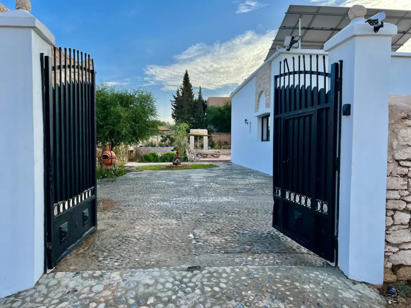 Entrance gate of Villa Serinie in Essaouira
