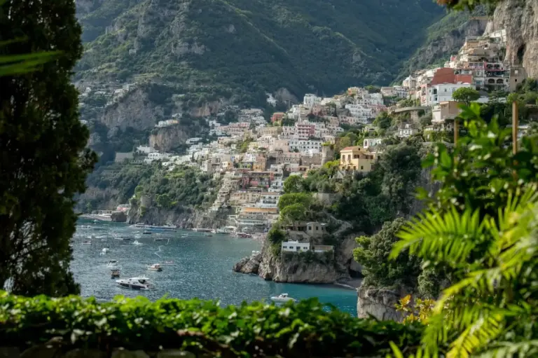 Stunning view of Positano from Villa Treville