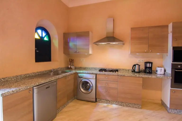 Stylish kitchen at Villas Fleurs Marrakech