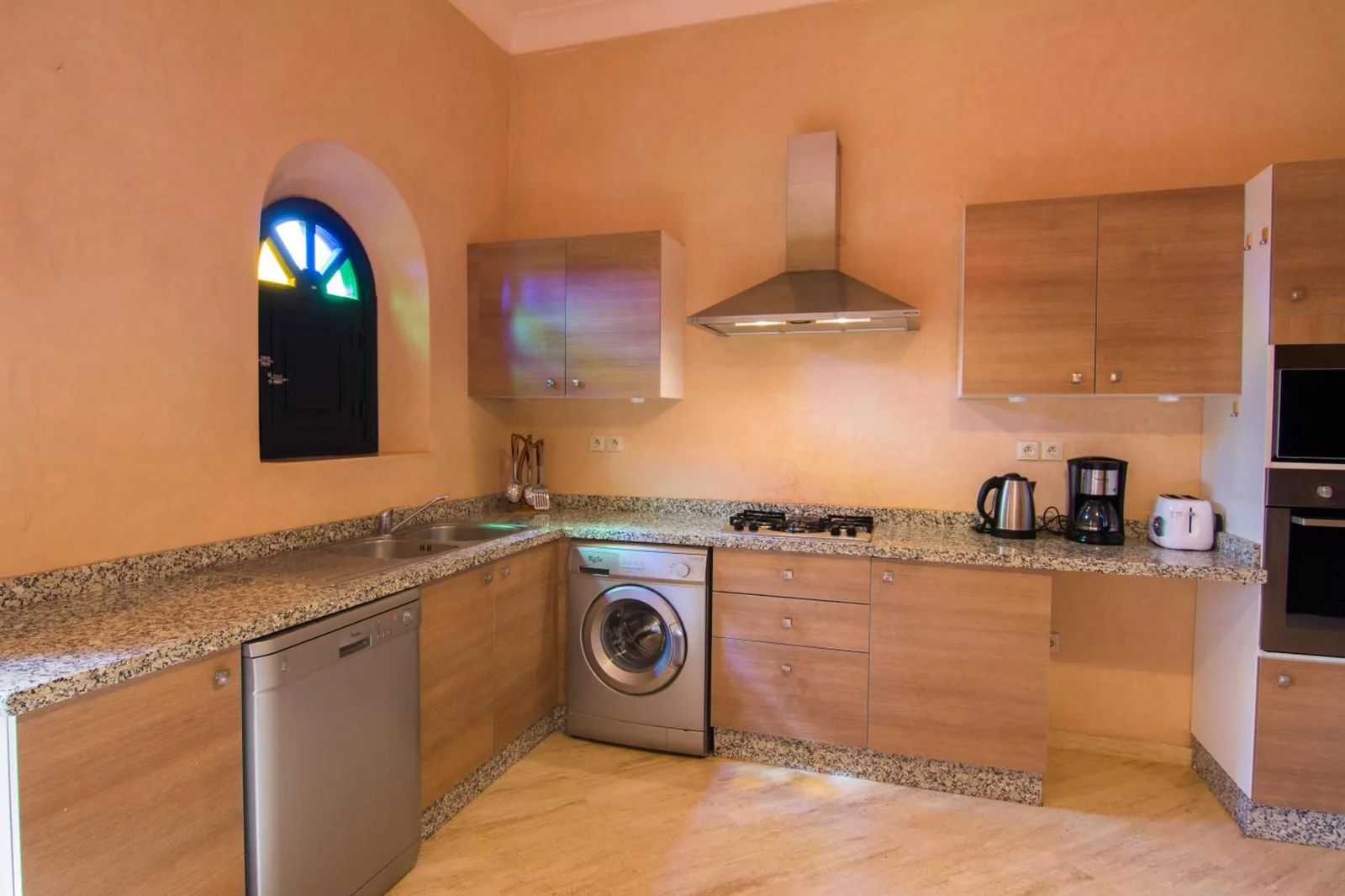 Stylish kitchen at Villas Fleurs Marrakech