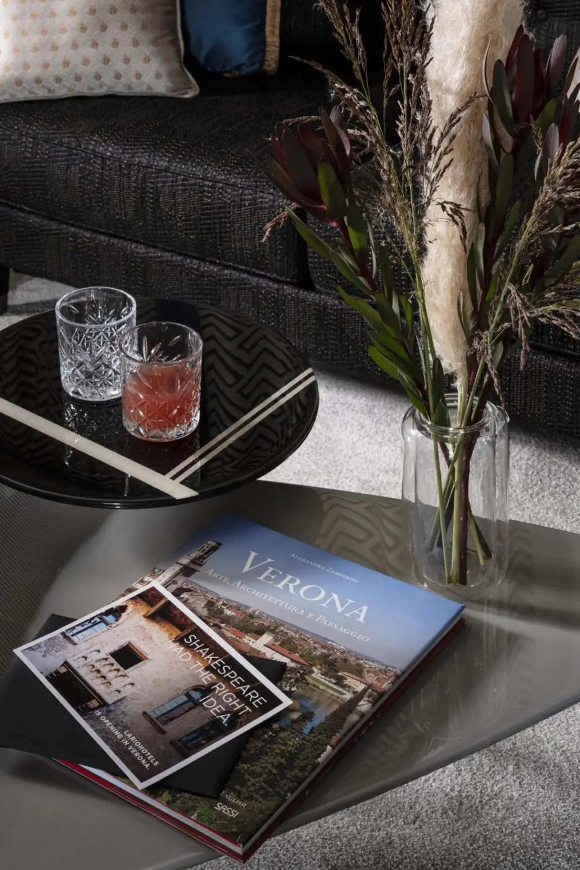 Interior decor at VISTA Verona hotel, Verona, Italy