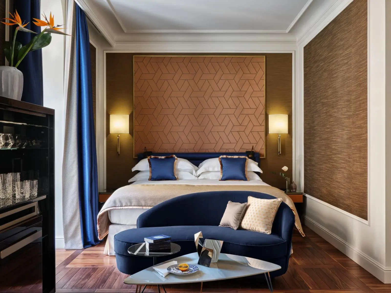 Stylish bedroom in VISTA Verona hotel, Verona, Italy