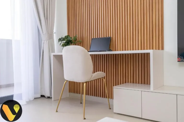 Work desk area at Vogue Vacation Homes for business travelers