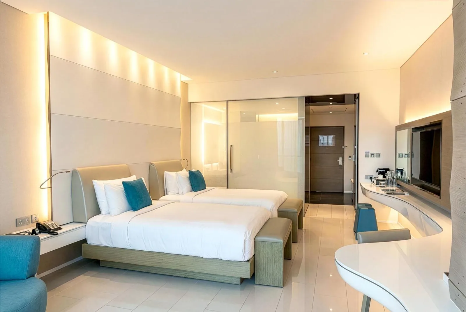 Double room in W Abu Dhabi - Yas Island with modern decor