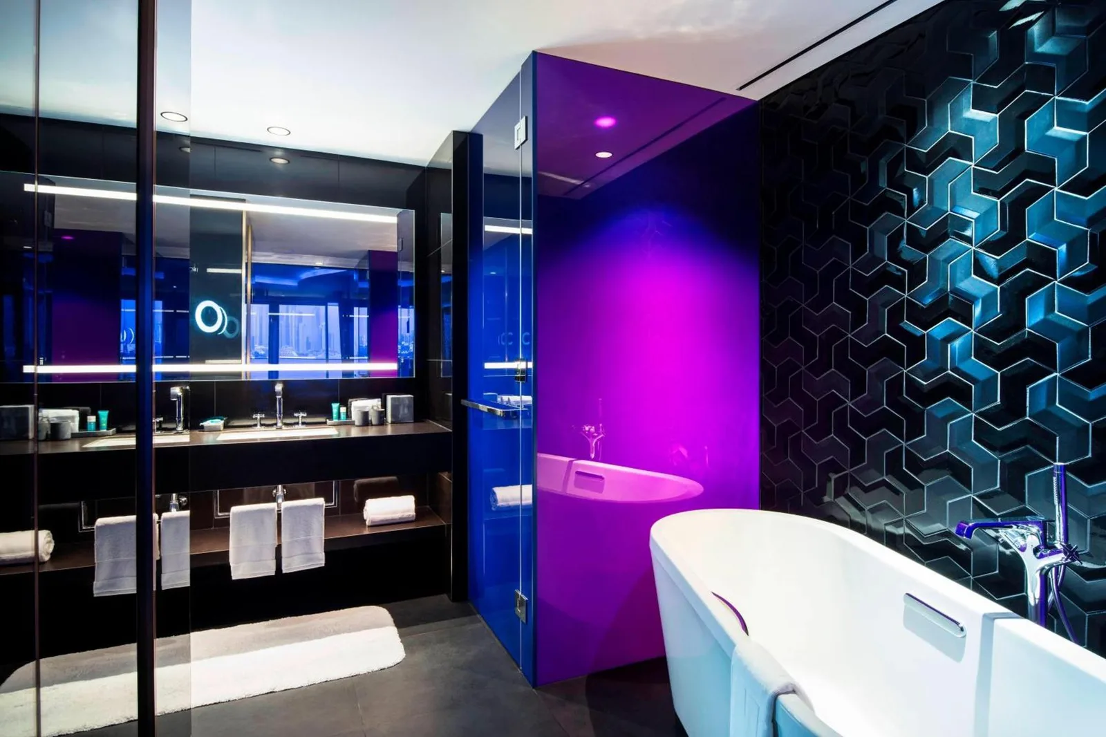 Habitación con cama doble de W Dubai - The Palm