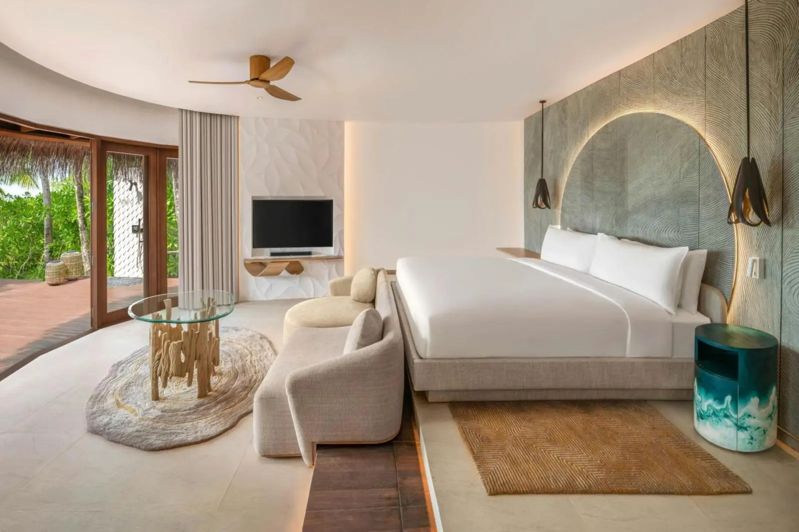 Elegant bedroom in W Maldives