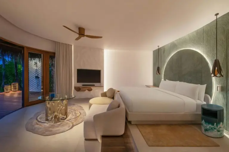 Luxury room interior at W Maldives