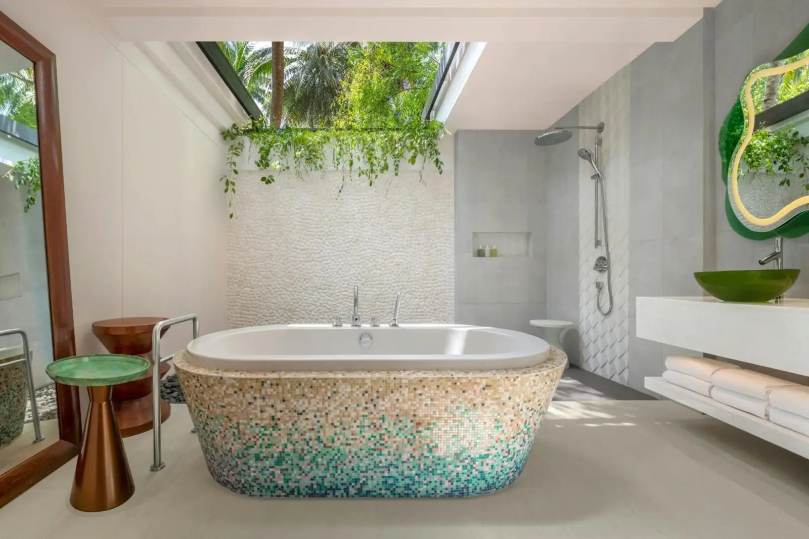 Spa-like bathroom at W Maldives