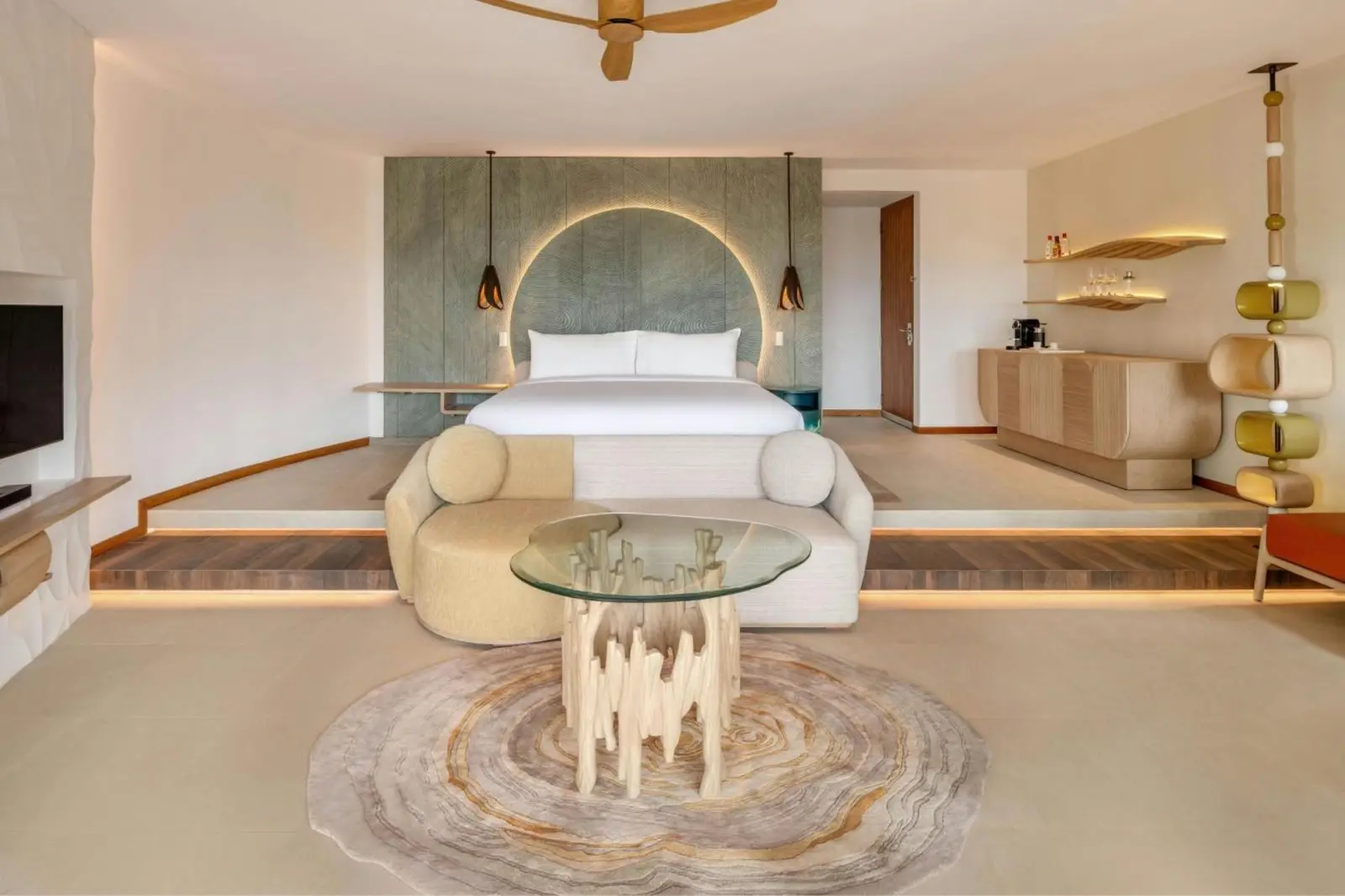 Stylish suite at W Maldives