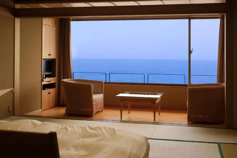 Zona de estar de Wakamatsu Hot Spring Resort