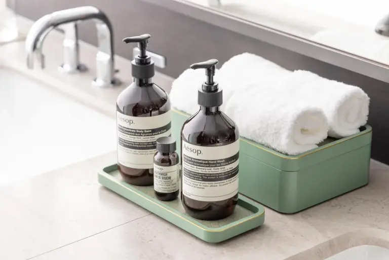 Produits de bain haut de gamme au Waldorf Astoria Osaka