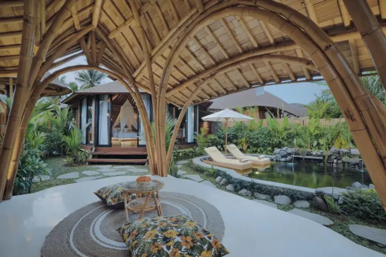 Wasita Eco Villa Ubud lounge area with view