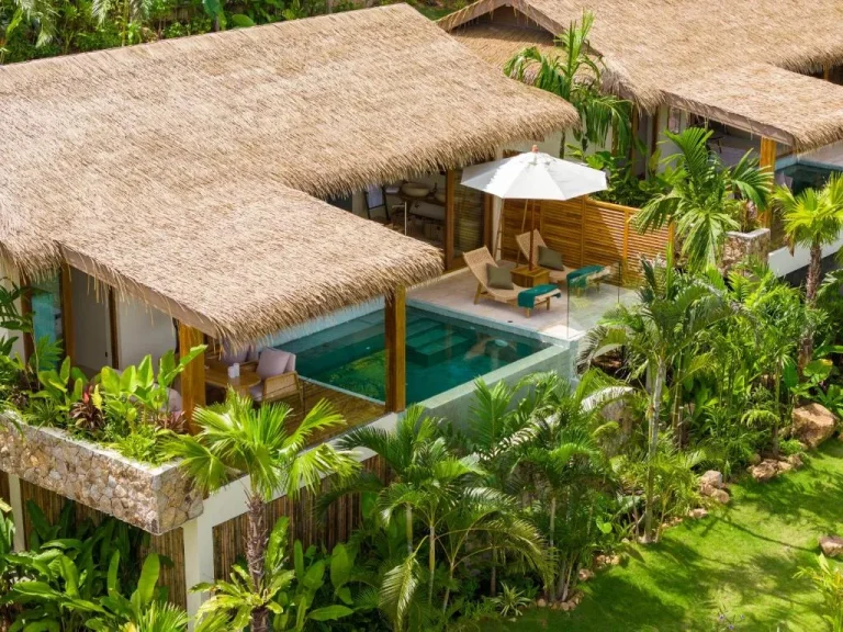 Villa de luxe avec piscine privée au Wild Cottages Elephant Sanctuary Resort à Koh Samui