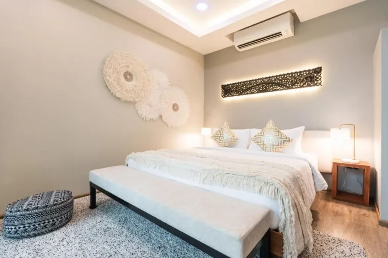 Zee Luxury Boutique Hotel cozy bedroom in Koh Phangan